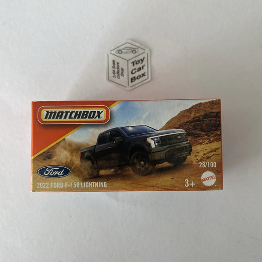 2024 MATCHBOX #28 - 2022 Ford F-150 Lightning (Black- Power Grab - Unopened) B80