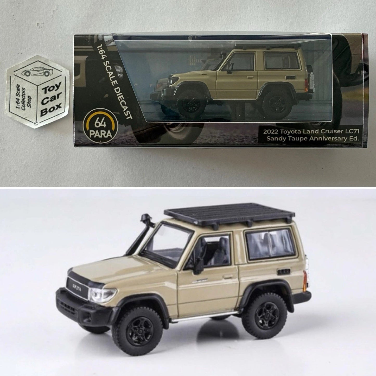 PARA64 - 2022 Toyota Land Cruiser LC71 (Sandy Taupe Anniversary Ed. - 1/64) T00