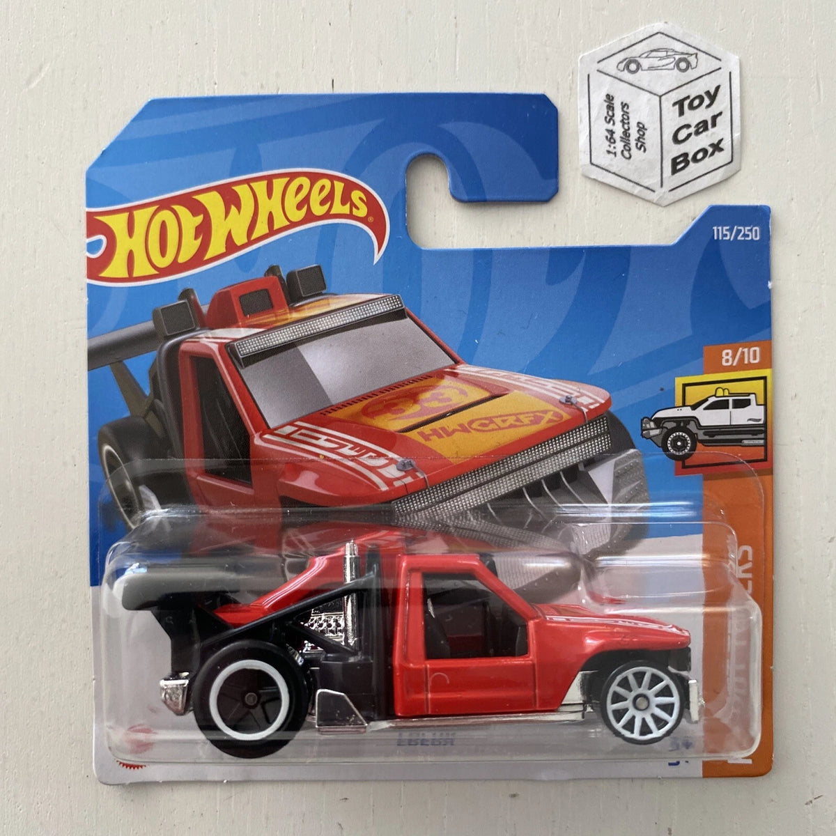 2022 HOT WHEELS #115 - Lolux (Red #8 HW Hot Trucks - Short Card) B24g