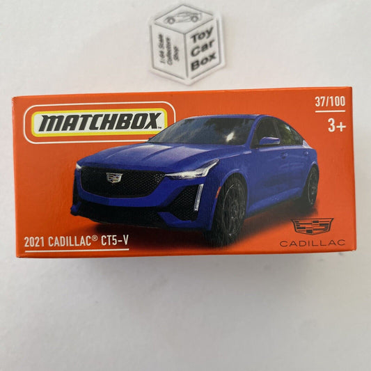 2024 MATCHBOX #37 - 2021 Cadillac CT5-V (Blue - Power Grab) B80