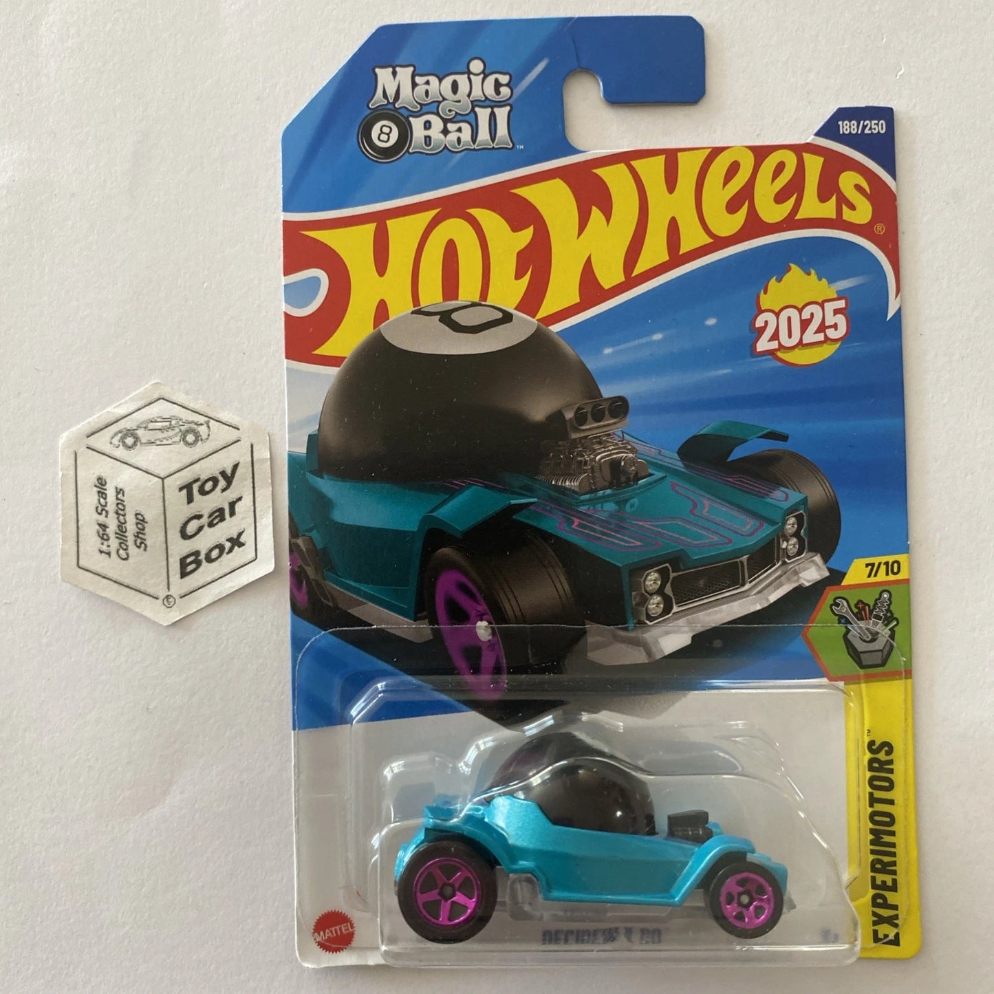 2025 HOT WHEELS #188 - Decidedly Go (Green - Magic 8 Ball - Long Card) B64