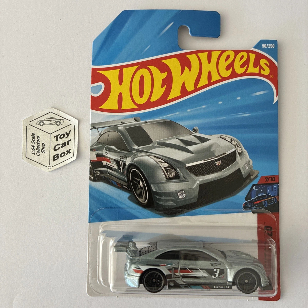 2026 HOT WHEELS #90 - ‘16 Cadillac ATS-V R (Grey #7 Nightspeed -Long Card) A80