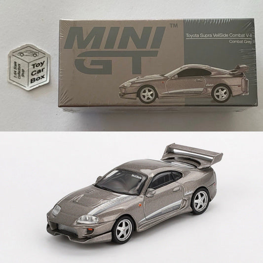 Mini GT #978 - Toyota Supra VeilSide Combat V-II (Combat Grey - 1/64 Scale) L75g