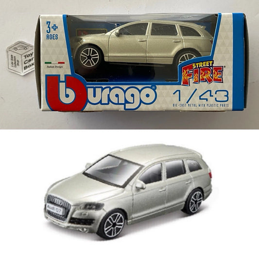 BBURAGO 1/43 - Audi Q7 (Champagne - Street Fire - Cracked Blister) E57g