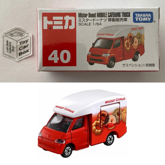 TOMICA Regular #40 - Mister Donut Mobile Catering Truck (1/64 Scale - Boxed) F00