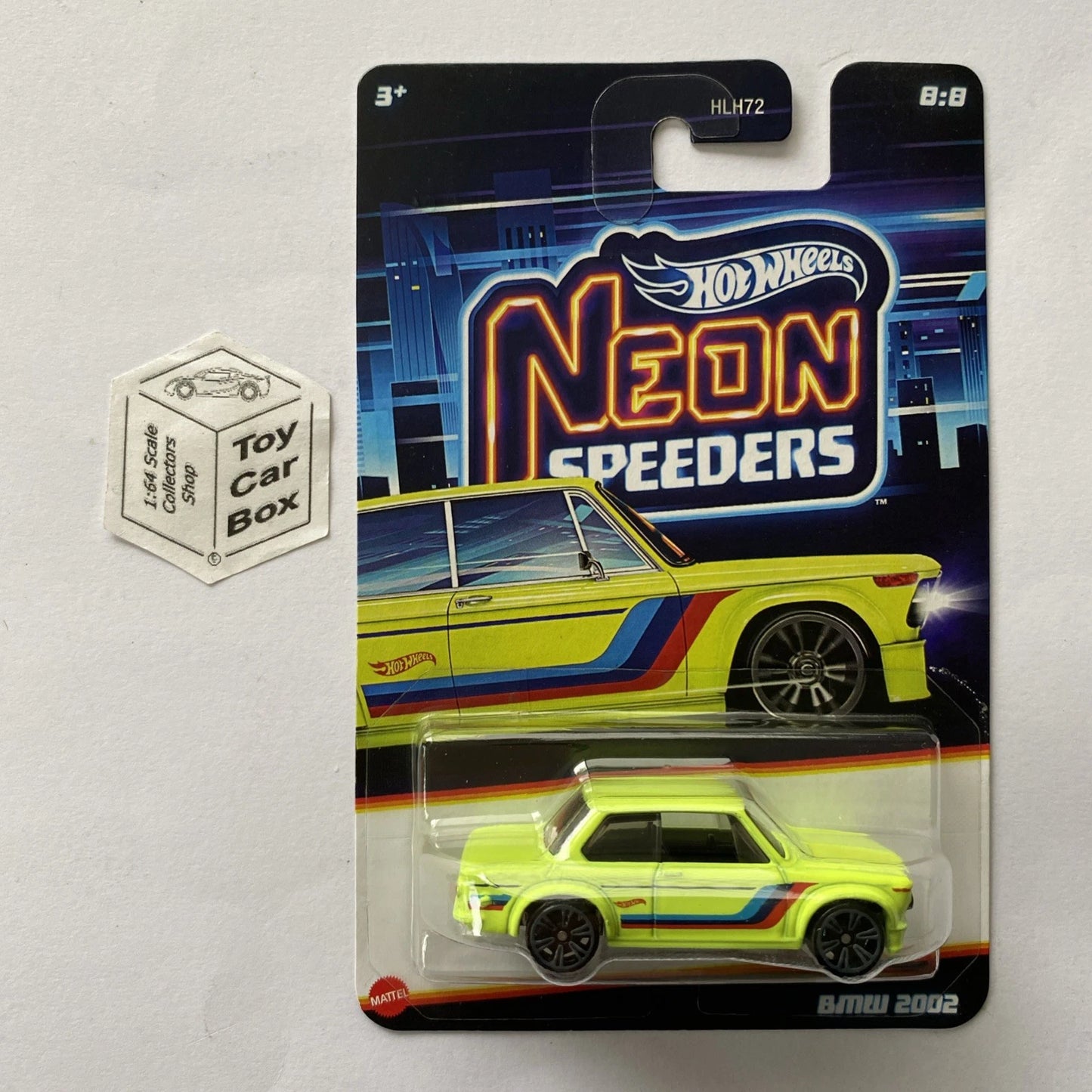 2025 HOT WHEELS Neon Speeders - BMW 2002 (#8 Fluro Yellow) D50