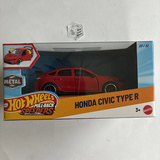 2026 HOT WHEELS 1:43* - Honda Civic Type R (Red - Pull-back Speeders) J00