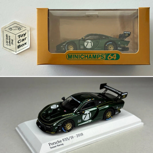 MINICHAMPS 64 - Porsche 935/17 - 2018 (Green #71 - 1:64 - Display Box) T50g