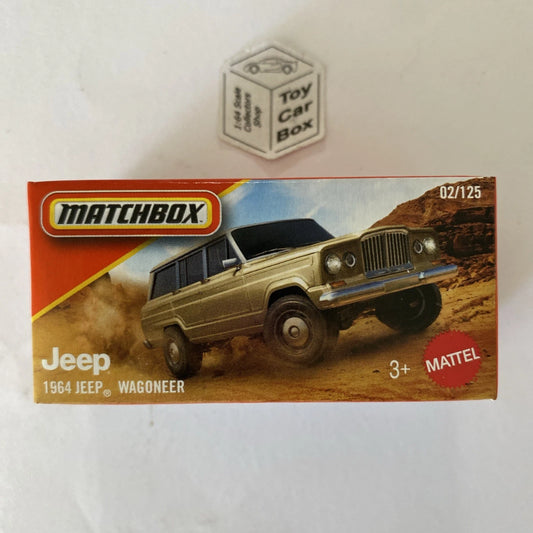 2025 MATCHBOX #2 - 1964 Jeep Wagoneer (Power Grab - Beige) B00