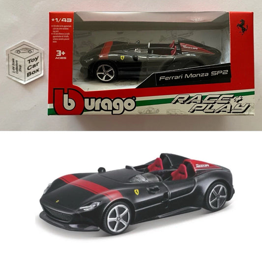 BBURAGO 1/43 - Ferrari Monza SP1 (Black- Race & Play - Boxed) I79