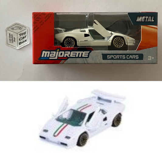MAJORETTE - Lamborghini Countach (White - Sports Cars Box) 1/64 Scale* - E48