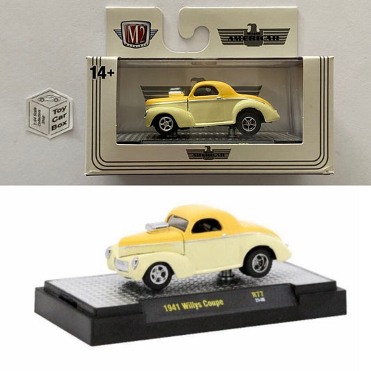 M2 MACHINES - 1941 Willys Coupe (Yellow - Auto-Thentics R77 - 1/64) N25