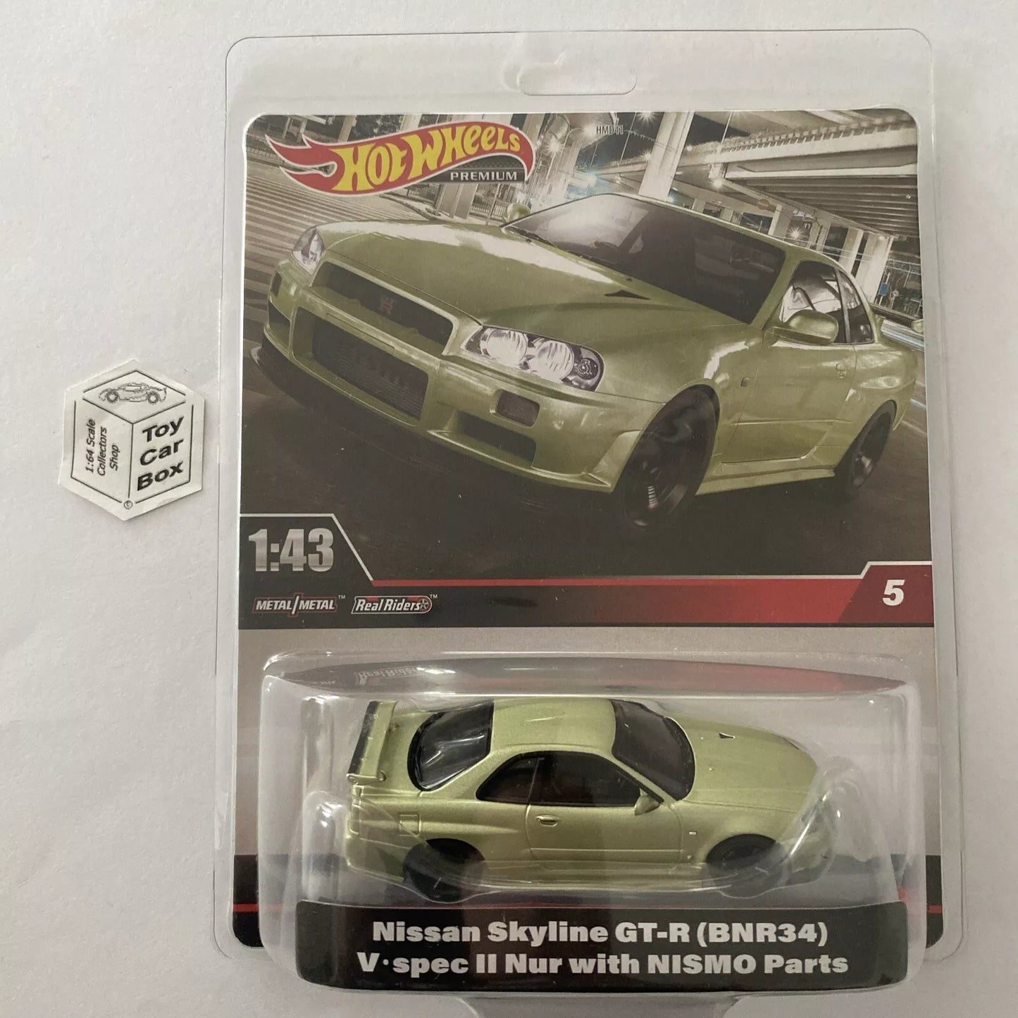 2024 HOT WHEELS 1:43 - Nissan Skyline GT-R (BNR34) (Green #5 Blister) U60