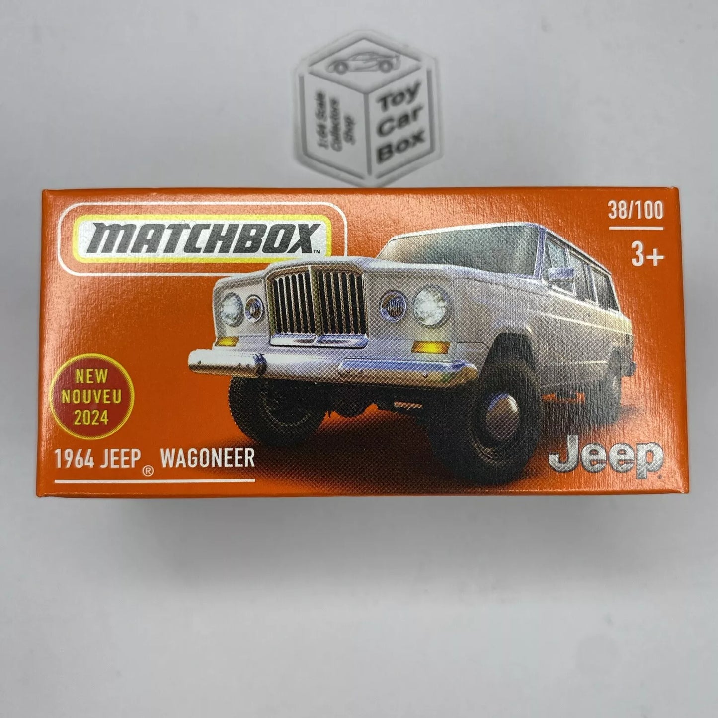 2024 MATCHBOX #38 - 1964 Jeep Wagoneer (White - Power Grab - New Model) B80