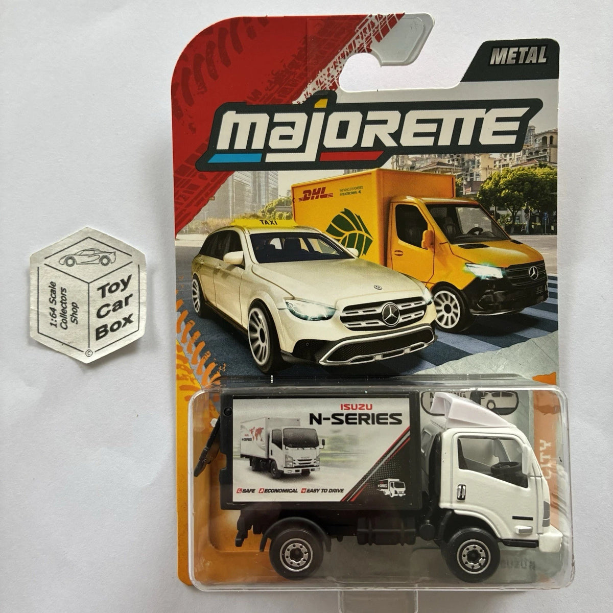 MAJORETTE Isuzu NPR Box Truck (City Series - White & Black) E78