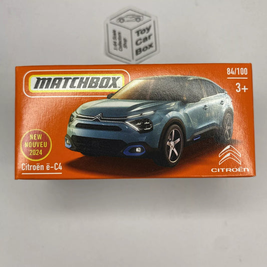 2024 MATCHBOX #84 - 2023 Citroen e-C4 (Blue - Power Grab - New Model) C15