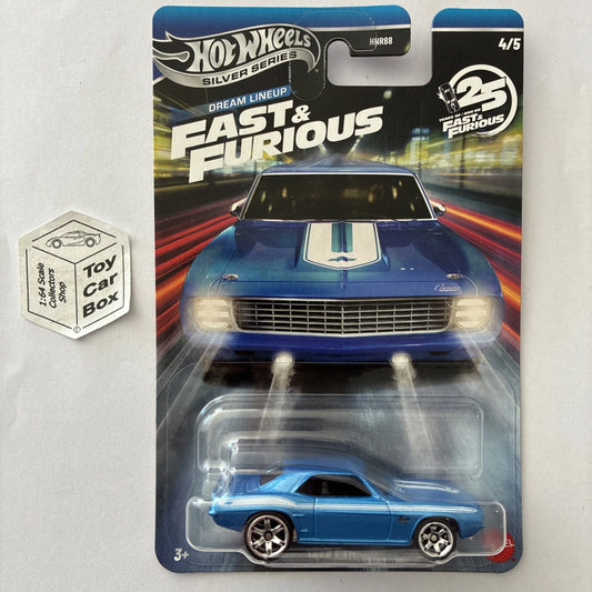 2026 HOT WHEELS Fast & Furious - 1969 Chevy Camaro (Blue - Dream Lineup) D61g