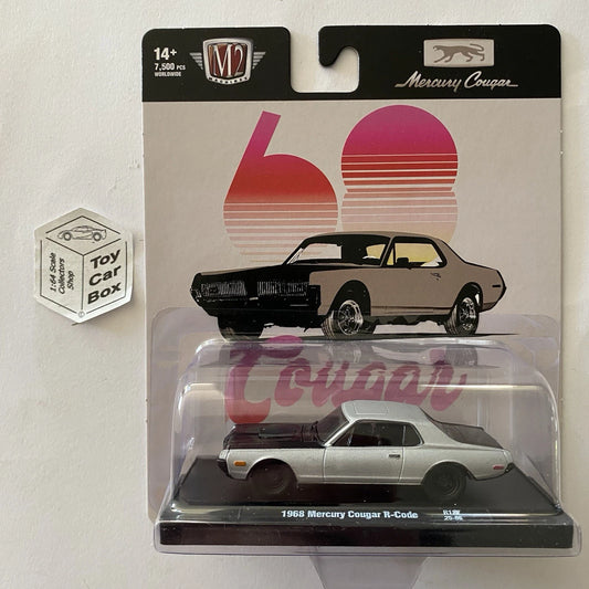 M2 MACHINES - 1968 Mercury Cougar R-Code (Grey - Auto-Drivers R127 - 1:64) L92g