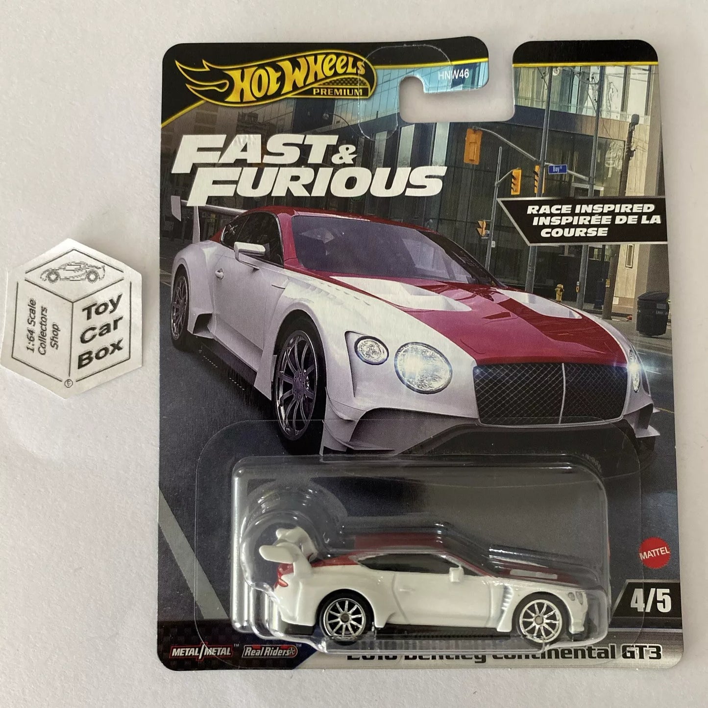 2024 HOT WHEELS Fast & Furious - 2018 Bentley Continental GT3 (White) G68g