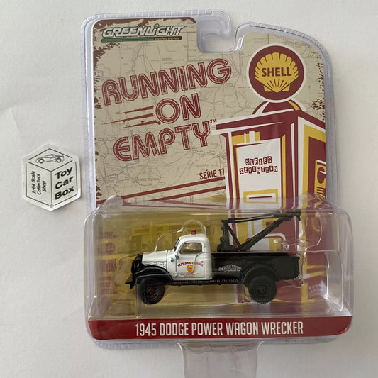 GREENLIGHT - 1945 Dodge Power Wagon Wrecker (Shell - Running On Empty S17) I84g