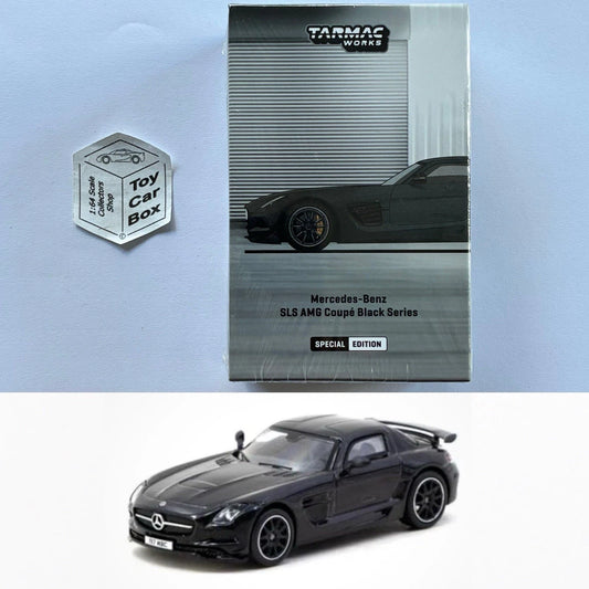 TARMAC - Mercedes SLS AMG Black Series (Black - 1:64 Scale - T64G-027-BK) P12g