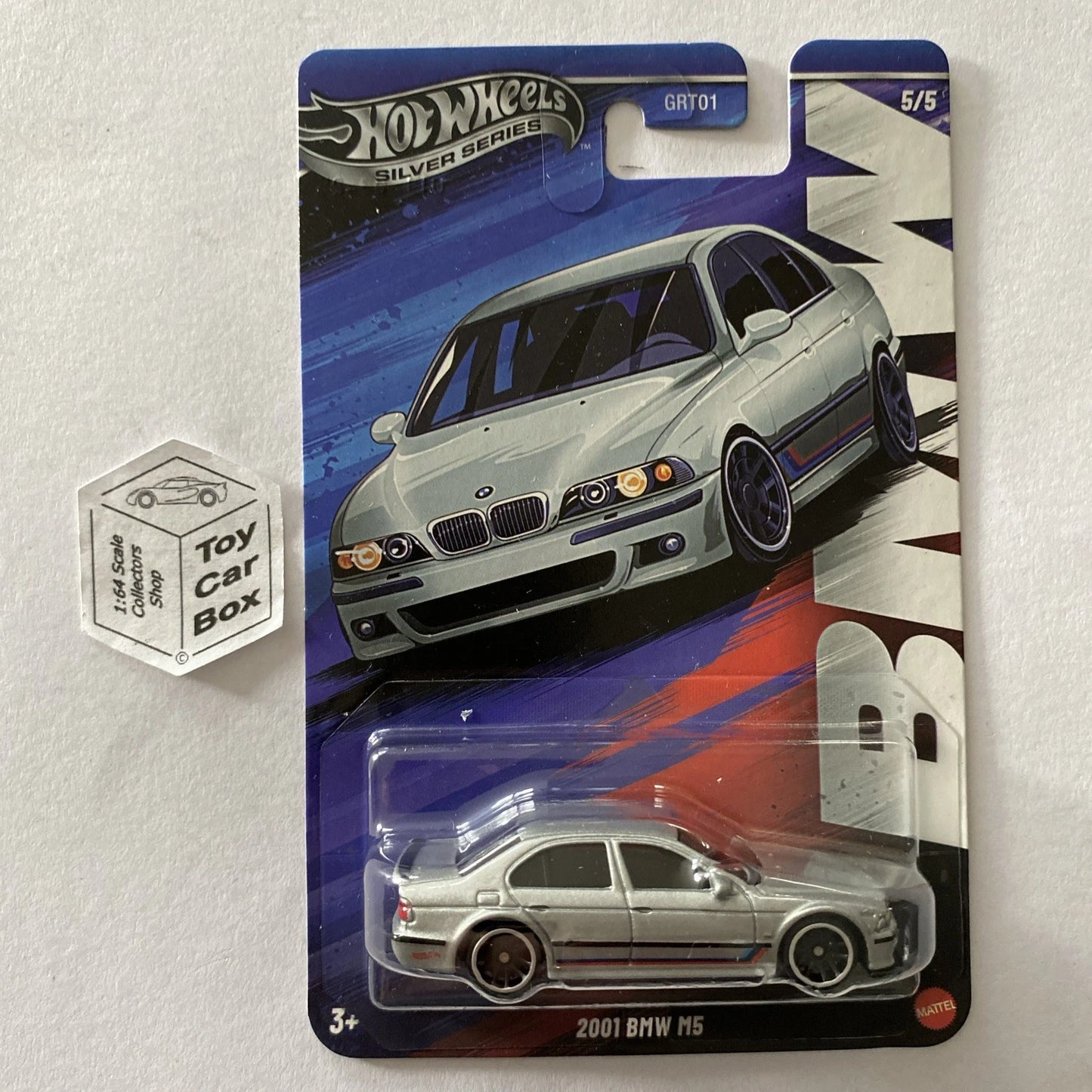 2025 HOT WHEELS Silver Series - 2001 BMW M5 (Silver #5 GRT01) C85
