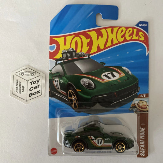 2025 HOT WHEELS #154 - Porsche 911 Rallye (Green - Long Card) A60
