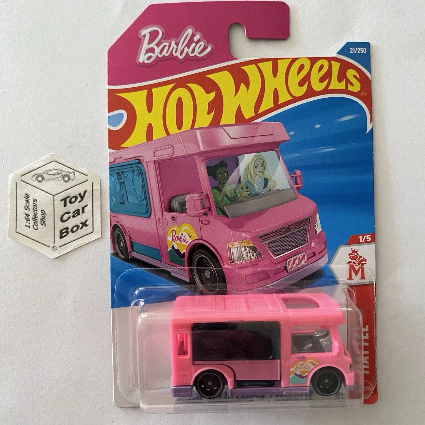 2026 HOT WHEELS #21 - Barbie Dream Camper (Pink #1 Mattel - Long Card) A80