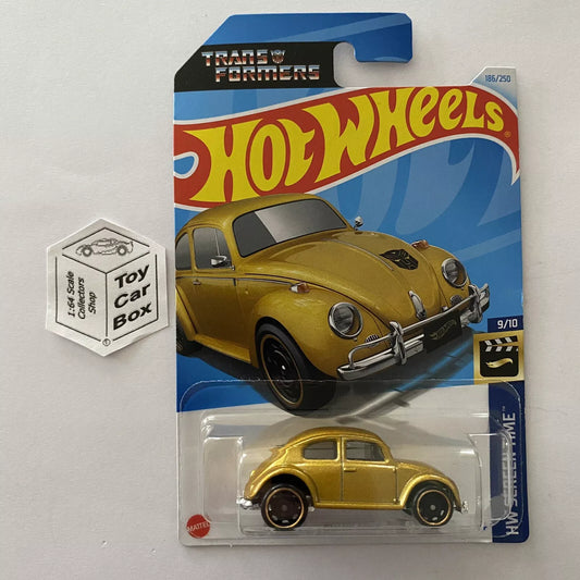 2024 HOT WHEELS #186 - VW Bumblebee (Gold #9 HW Screen Time - Long Card) A80