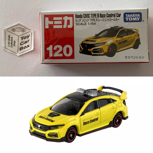 TOMICA Regular #120 - Honda Civic Type R Race Control (Yellow - 1/64 - Box) G00