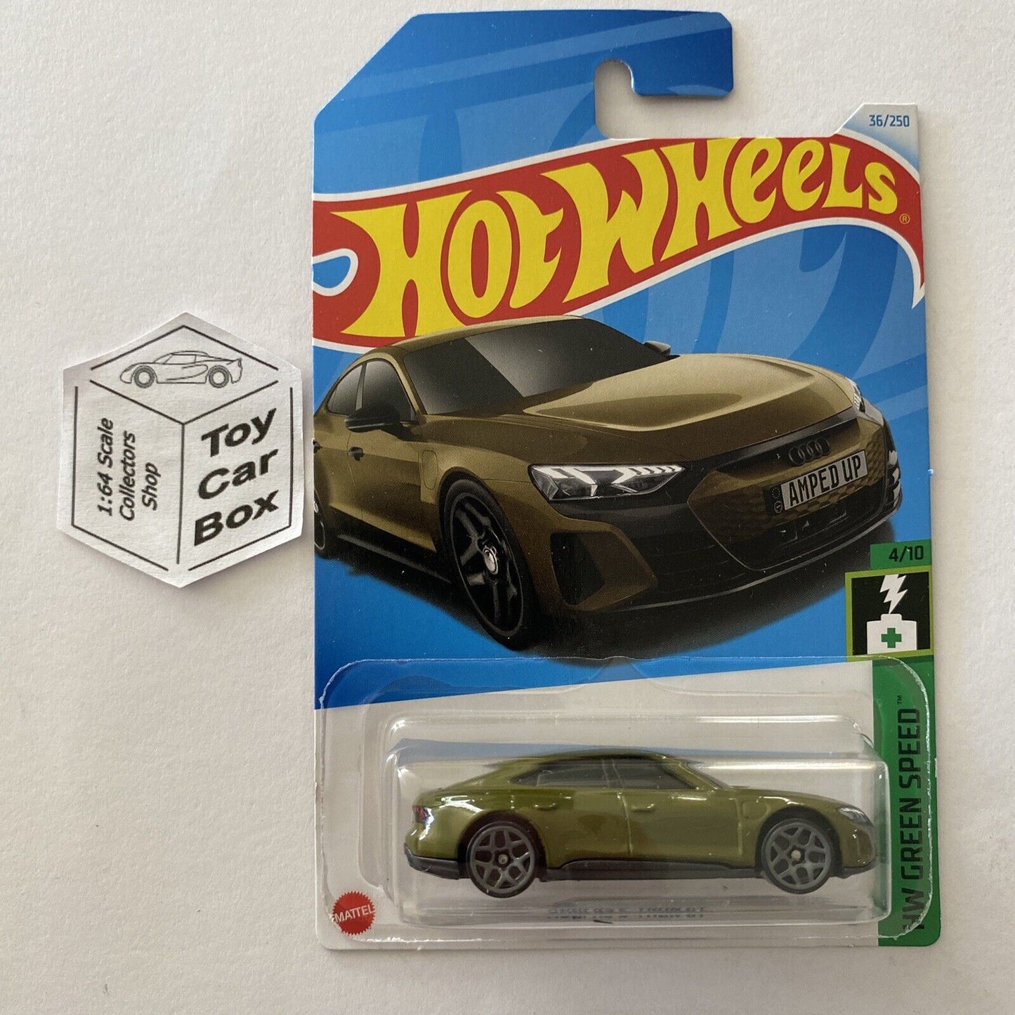 2024 HOT WHEELS #36 - Audi RS e-tron GT (Green #4 Green Speed - Long Card) A80