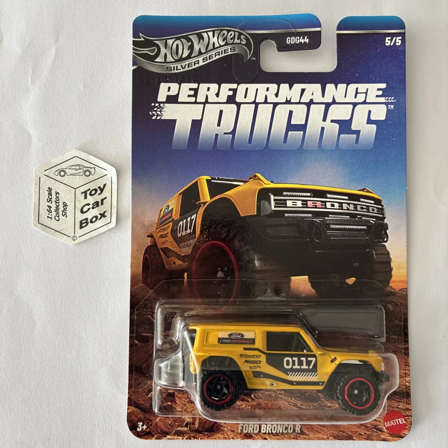 2026 HOT WHEELS Silver Series - Ford Bronco R (Yellow - Performance Trucks) D50