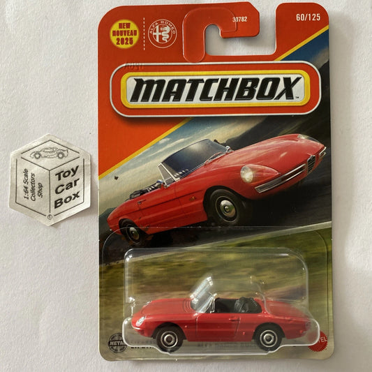 2025 MATCHBOX #60 - 1967 Alfa Romeo Duetto / Spider (Red - Long Card) B64