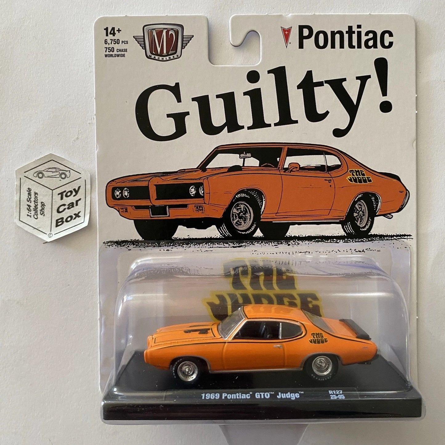M2 MACHINES - 1969 Pontiac GTO Judge (Orange - Auto-Drivers R127 - 1:64) L92g