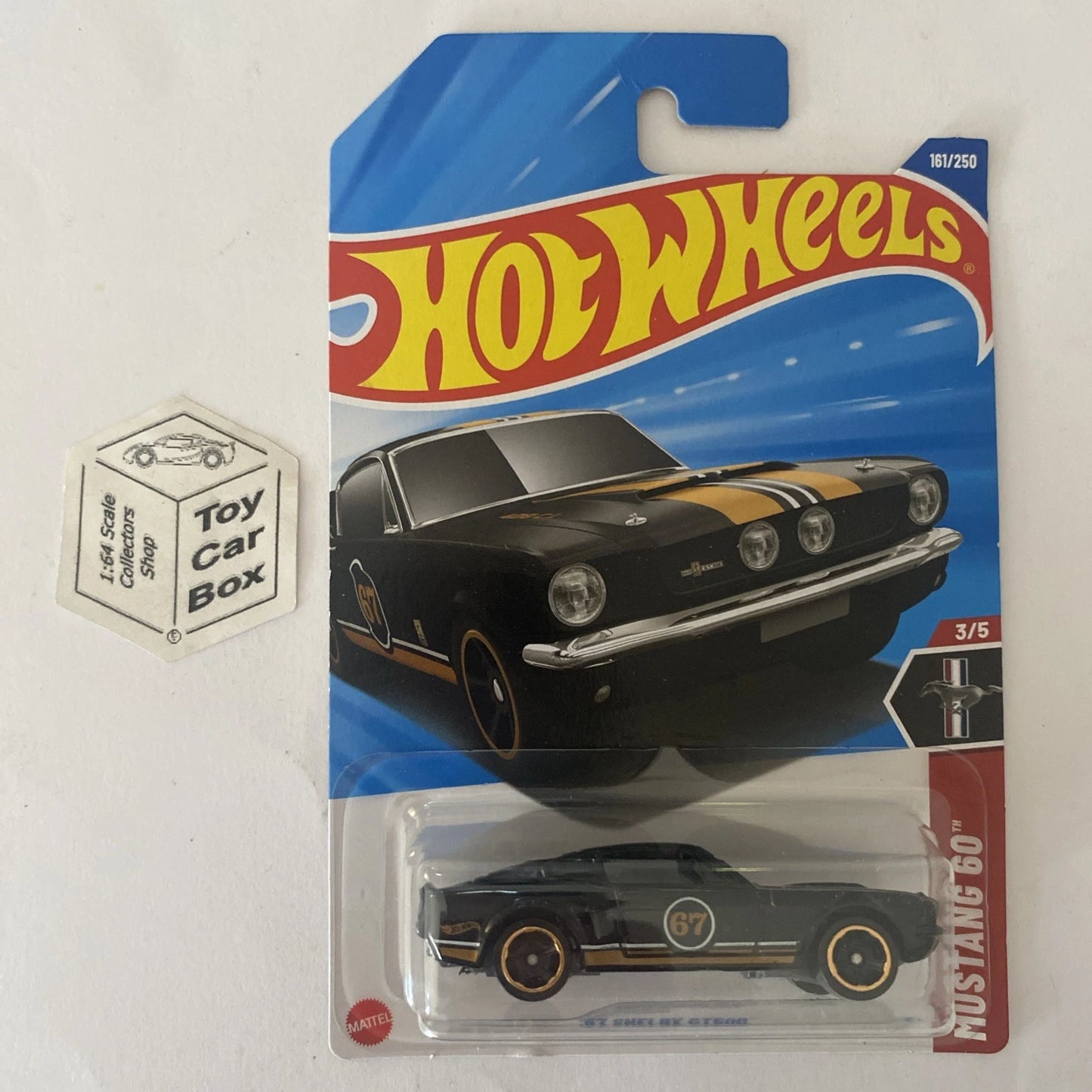 2025 HOT WHEELS #161 - ‘67 Shelby GT500 (Black #3 Mustang 60 - Long Card) A80