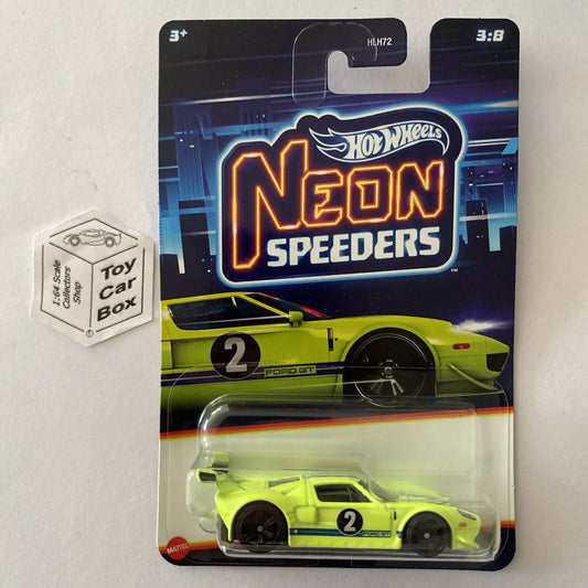 2024 HOT WHEELS Neon Speeders - Ford GT (Florescent Yellow) C85