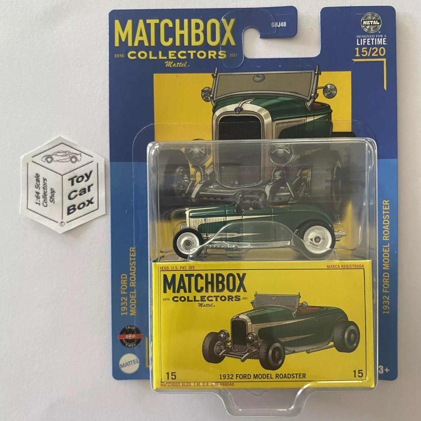 2024 MATCHBOX Collectors #15 - 1932 Ford Model Roadster (Premium - Green ) H50