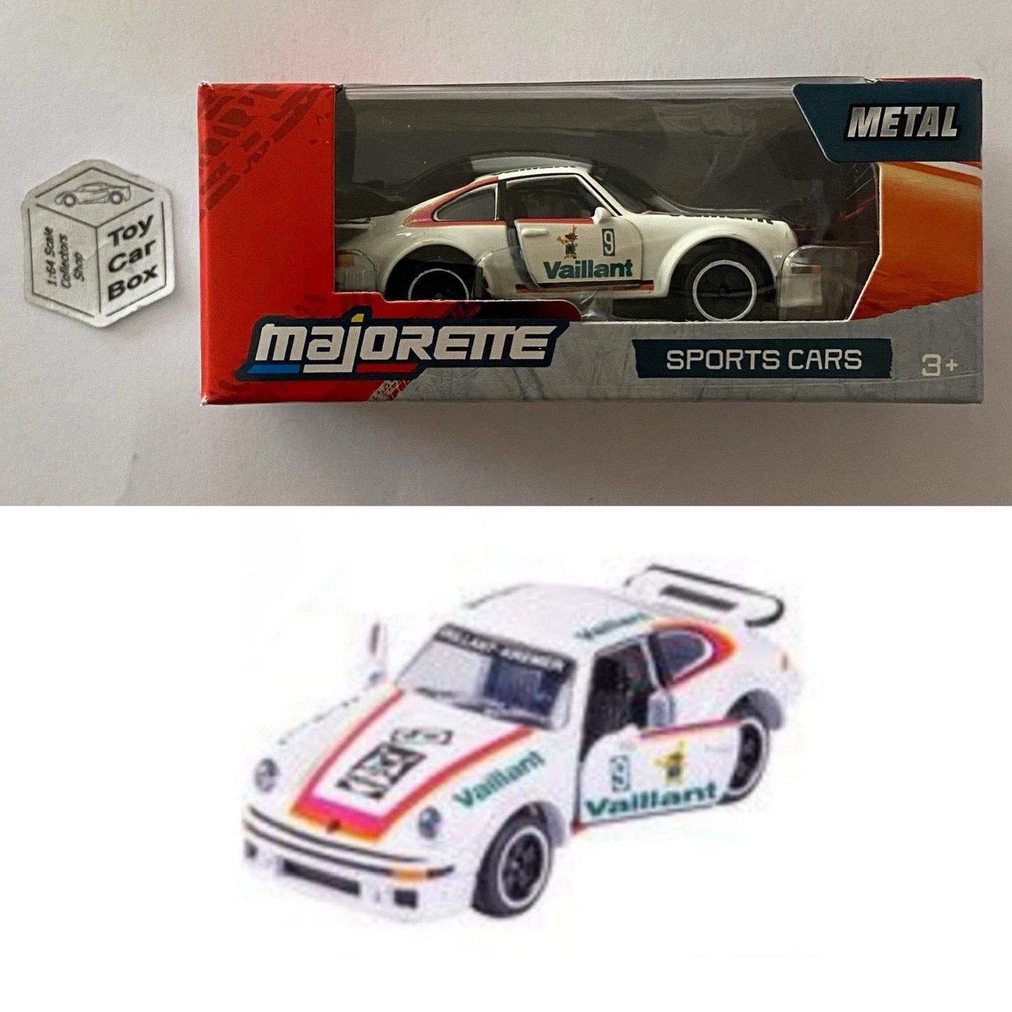 MAJORETTE - Porsche 934 Vaillant (White - Sports Cars Box) 1/64 Scale* - E38