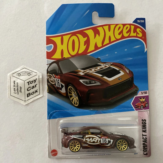 2025 HOT WHEELS #79 - Toyota GR86 Cup (Maroon #1 Compact Kings - Long Card) A80