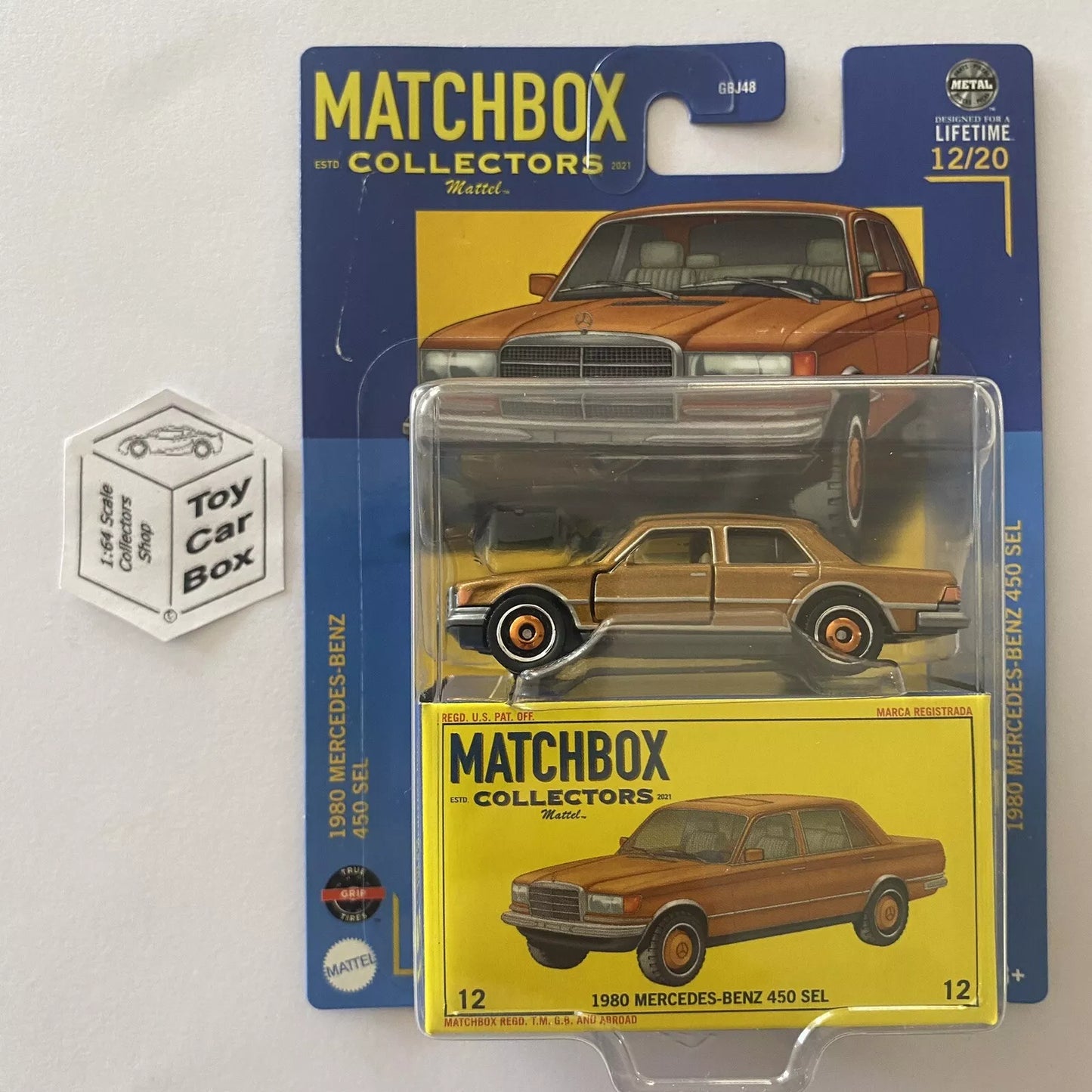 2024 MATCHBOX Collectors #12 - 1980 Mercedes-Benz 450 SEL (Premium - Gold ) H50