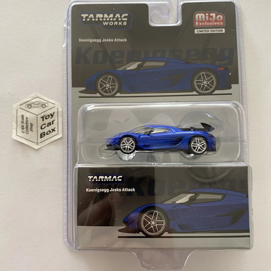 TARMAC - Koenigsegg Jesko Attack (Blue - 1:64 Mijo Limited Edition) R75g