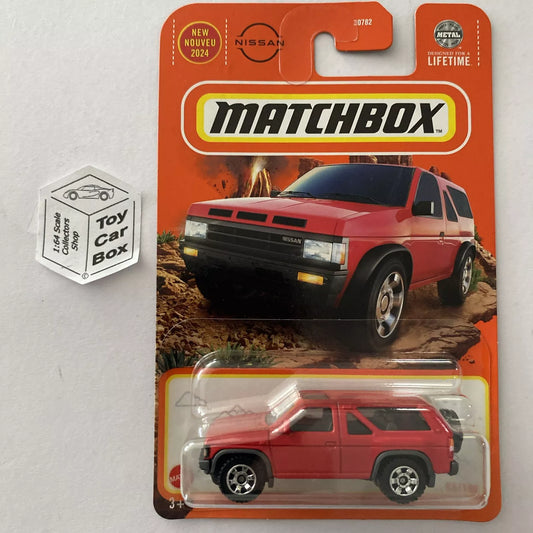 2024 MATCHBOX #54 - 1985 Nissan Pathfinder (Red - Long Card - New Model) B00