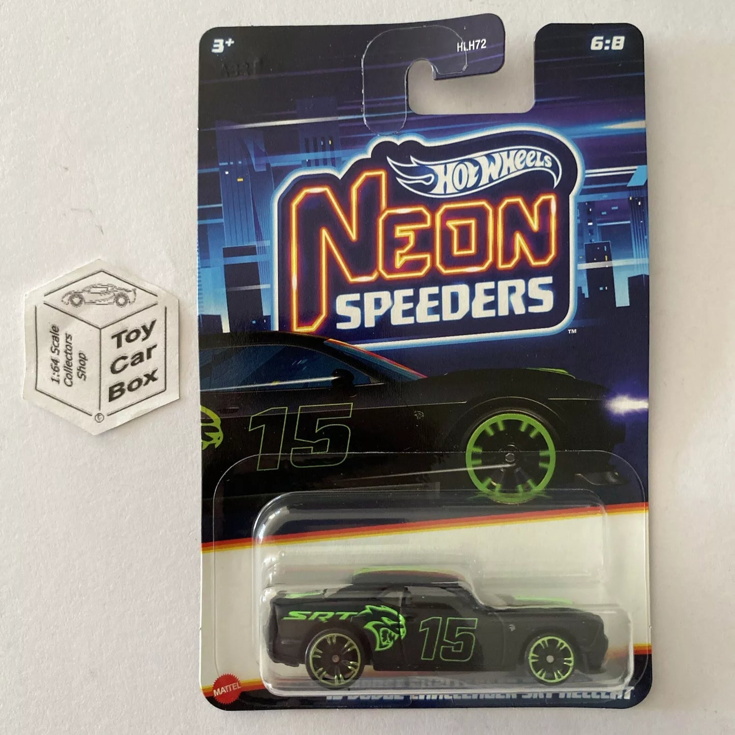 2024 HOT WHEELS Neon Speeders - ‘15 Dodge Challenger SRT Hellcat (Black) C85