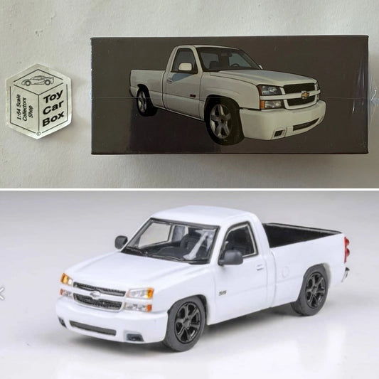 PARA64 - 2006 Chevy Silverado SS Clone Cateyes (Summit White - 1/64 Scale) T00