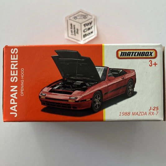MATCHBOX Japan Series #J-25 - 1988 Mazda RX-7 (Red - Unopened) E00