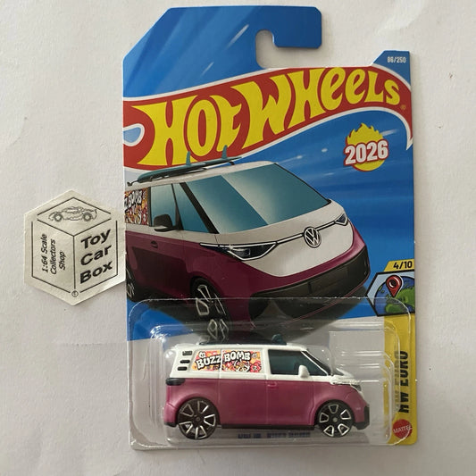 2026 HOT WHEELS #86 - Volkswagen VW ID Buzz Bomb (Pink - Long Card) A80