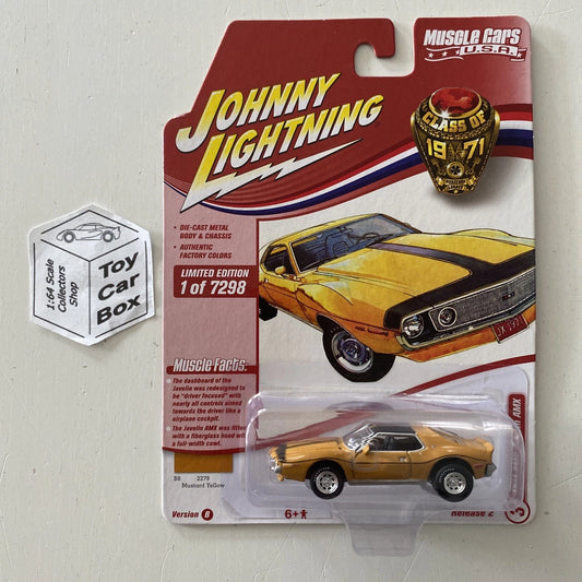2021 JOHNNY LIGHTNING - 1971 AMC Javelin AMX (Yellow - Class Of 1971) L00