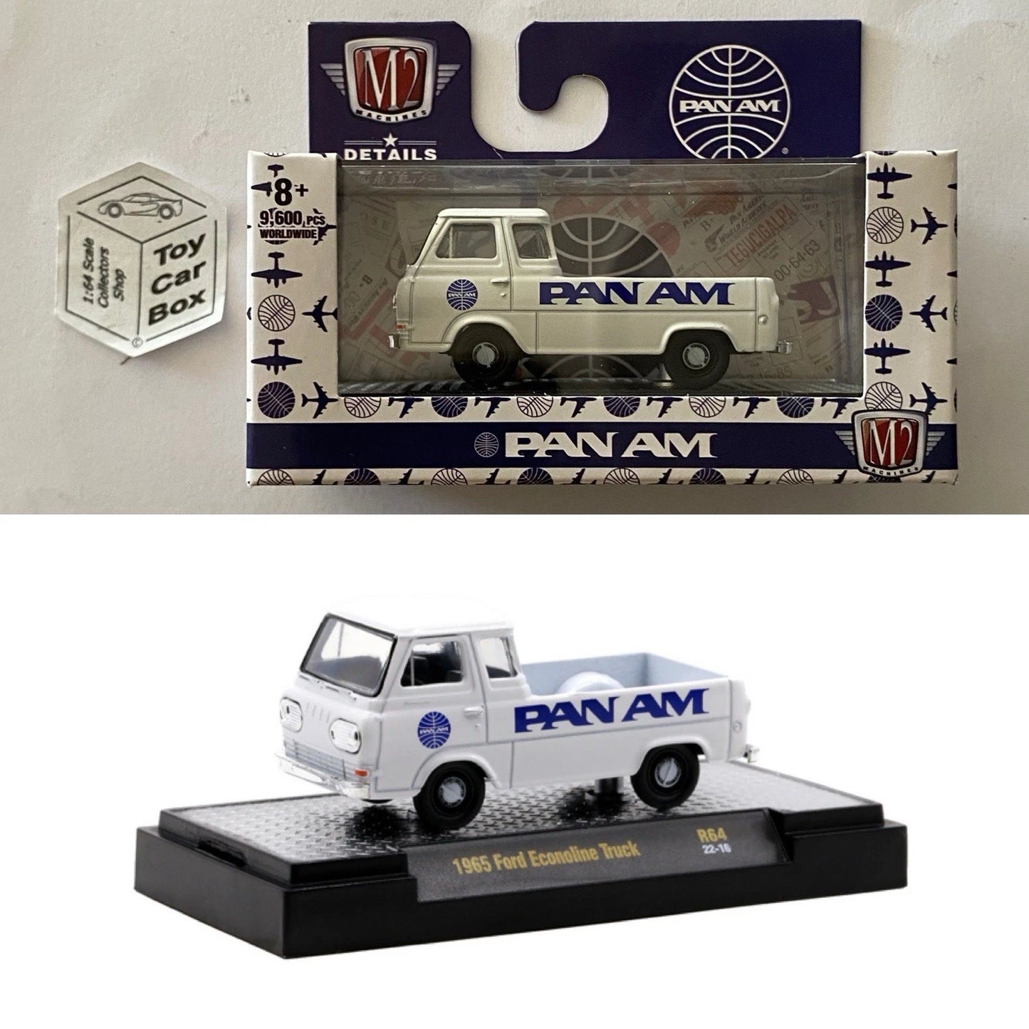 M2 MACHINES - 1965 Ford Econoline Truck (‘Pan Am’ - Detroit Muscle R64) L92g