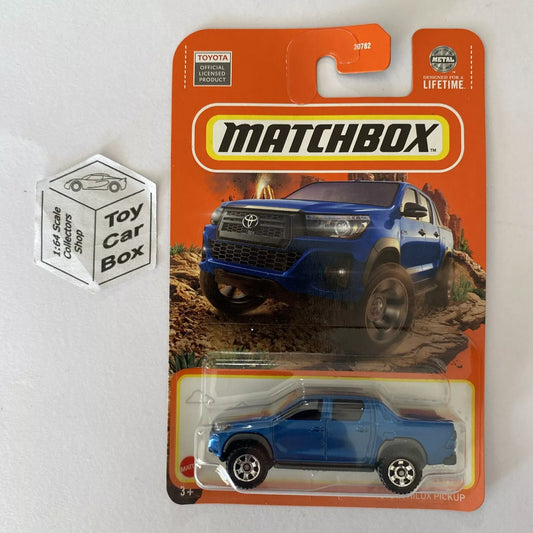 2024 MATCHBOX #35 - Toyota Hilux Pickup (Blue - Long Card) B00