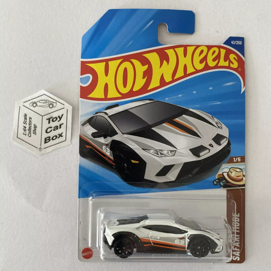 2025 HOT WHEELS #41 - Lamborghini Huracan Sterrato (White - Long Card) A80